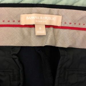 Banana Republic Navy Blue Pants Ankle Sloan Fit